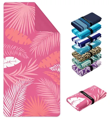Imagen del producto de Toalla de microfibra para la playa, 90x180 cm, repelente a la arena, de secado rápido, ligera, ideal para la playa y la piscina