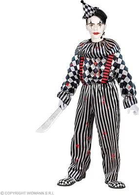 Produktbild von Horror Clown Kinder mit Hut 164