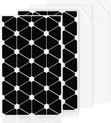 Productafbeelding van Fiets reflectorstickers, 96 stuks, zelfklevende reflectorstickers, driehoeken, reflecterende stickers met 2 transferfolies voor fiets, helm