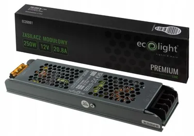 Produktbild von Modulares Netzteil 250W, 12V, 20,8A, Transformator für LED-Leuchten, , Ecolight