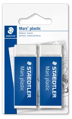 Immagine prodotto di STAEDTLER® 52650 BK2D Gomma Mars in plastica BK