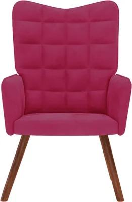 Image de vidaXL Fauteuil relax vin rouge velours