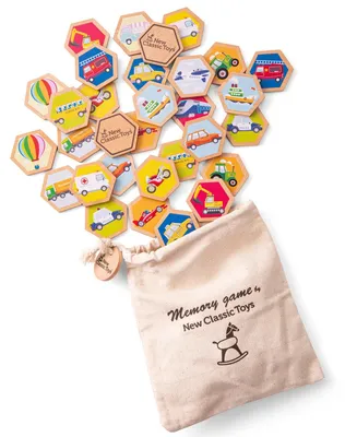 Produktbild von New Classic Toys Holz-Memory – Verkehrsmittel