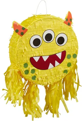 Immagine prodotto di Pignatta - Mostro divertente - Da appendere - Bambini - Ragazzi e ragazze - Compleanno - Pignatta da riempire da soli - Colorata