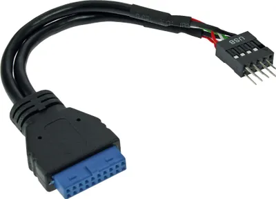 Obrázek produktu pro InLine® USB 3.0 - 2.0 adaptérový kabel, USB 3.0 / USB 2.0 konektor, 0,15 m