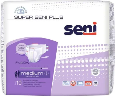 Immagine prodotto di Seni Super Plus Pannolini per adulti taglia M, 10 pz