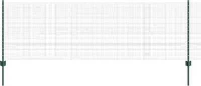 Produktbild von vidaXL Geschweißter Drahtzaun mit Pfosten 100 x 0,8 m Grün Netz