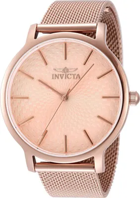 Produktbild von Invicta Wildflower 48974 Damen Uhr - Quartz Bewegung - Edelstahl mit Roségold Zifferblatt - 38 mm