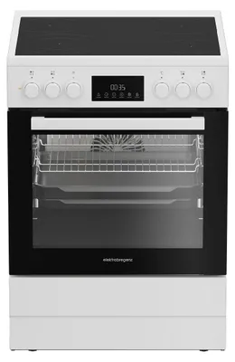 Obrázok produktu pre Elektrabregenz HSC 6480 W, Voľne stojaci sporák, Biela, Čierna, Otočné, Predné, Keramický, 4 zone(s)