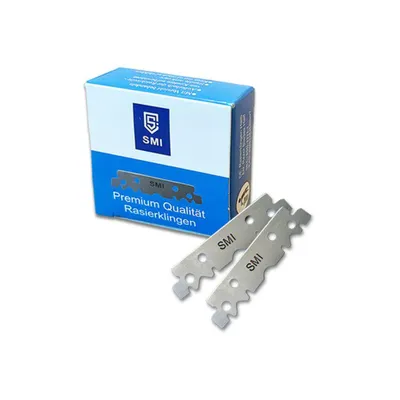 Produktbild von SMI Rasierklingen 100 Rasierklingen für Herren auswechselbar klingen Rasiermesser 100-tlg., halbe Klinge