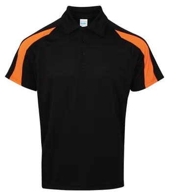 Immagine prodotto di Just Cool - Polo "Cool" da uomo LT4754 (S) (nero pece/arancione)