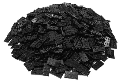 Produktbild von LEGO® 2X4 Platten Bauplatten Schwarz - 3020 NEU! Menge 50x