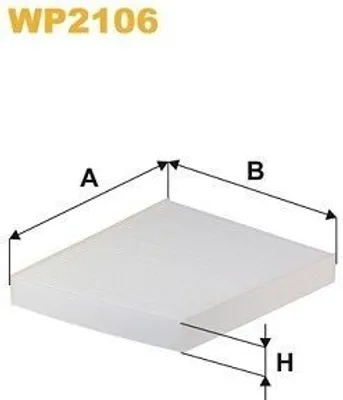 Produktbild von WIX FILTERS WP2106 Innenraumfilter Pollenfilter für OPEL Mokka / Mokka X (J13)