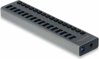 Produktbild von Delock Hub - 16 x SuperSpeed USB 3.0 - Desktop