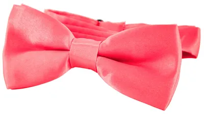 Produktbild von DonDon® Edle Kinder Fliege gebunden und längenverstellbar 9 x 4,5 cm lachsfarben glänzend in Seidenlook