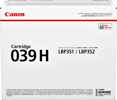 Obrázok produktu pre Canon 039H, 25000 strany, Čierna, 1 kusov