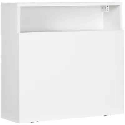 Produktbild von Wandmontierter Schreibtisch mit ausklappbarem Regal und 3 F?chern šC 64 x 20 x 60 cm šC wei?