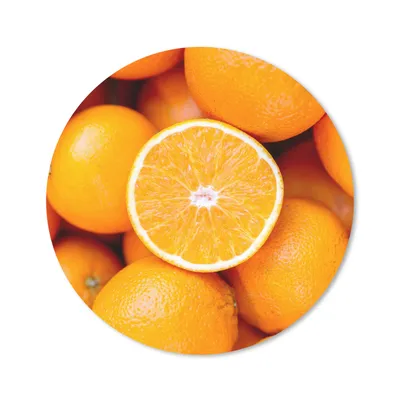 Produktbild von MuchoWow® Mauspad Mousepad Obst - Orange 40x40 cm - Mousepads - Maus Mat - Pad - Mausunterlage - Schreibtisch Accessoires