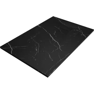Zdjęcie produktu dla Mexen Hugo brodzik prostokątny SMC 100 x 80 cm, czarny kamień - 42758010