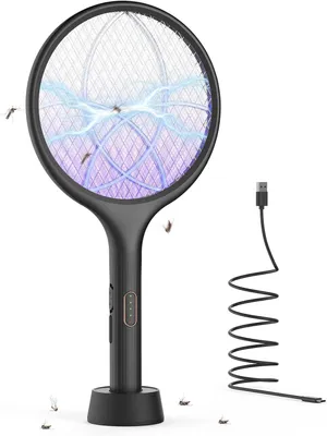 Obrázok produktu pre Elektrický odpudzovač komárov – lampa na likvidáciu hmyzu – boj proti škodcom – 4000 V elektrický výboj – 46 x 23 cm – čierna farba