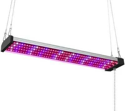 Obrázok produktu pre LED osvetlenie pre izbové rastliny, plné spektrum, 30 cm, 4 rady LED, so zipsom, s možnosťou zapojenia kábla, vhodné pre pestovanie v interiéri, skleníkoch a hydroponické pestovanie.