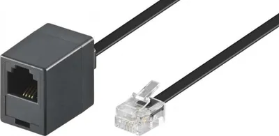 Image de GOOBAY Rallonge modulaire, RJ11, noir, 6 m