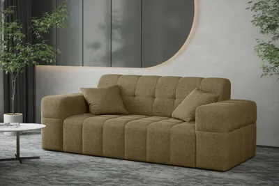 Zdjęcie produktu dla Sofa dwuosobowa NIMES tkanina Verita jasnobrązowy