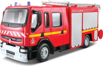 Zdjęcie produktu dla BBURAGO Renault Premium wóz strażacki - model samochodu 1:50