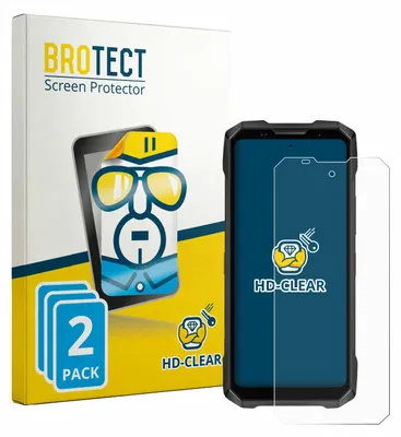 Produktbild von 2x Für Doogee V Max 2 Pro Schutzfolie BROTECT Displayschutz Display Schutz Folie Klar Transparent