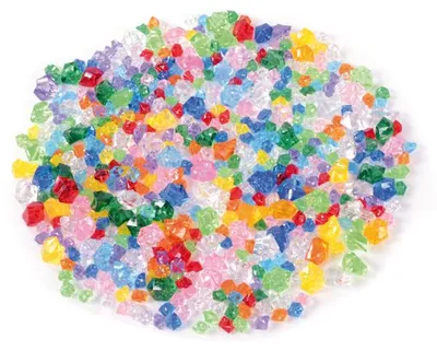 Obrázok produktu pre EDUPLAY 200130 Akrylová diamantová zmes, transparentná/farebná (500 g vo vrecku)