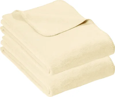 Produktbild von Erwin Müller Wohndecke Brescia" 2er-Pack natur 150x220 cm"