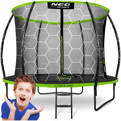 Obrázok produktu pre Trampolina Ogrodowa Profilowana 8Ft/252Cm Z Siatką Wewnętrzną Neo-Sport