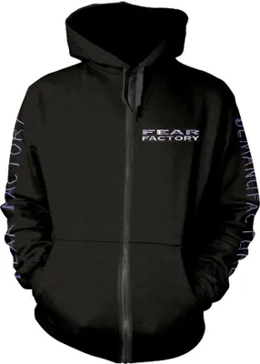 Obrázek produktu pro Fear Factory - Mikina s kapucí "Demanufacture" s kapsou na zip po celé délce pro muže/dámy Uni PH2557 (S) (Black)
