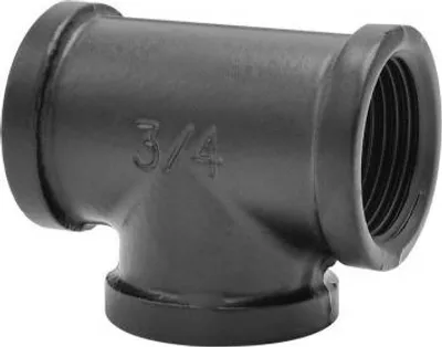 Produktbild von T-Verbinder für 3 Schläuche, MyTube, 25 mm Durchmesser, mattschwarz