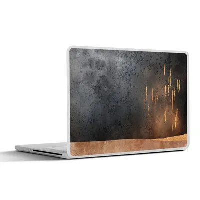 Obrázek produktu pro Nálepka na notebook - 17 palců - Abstraktní - Zlato - Design