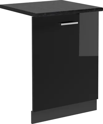 Image de Façade de lave-vaisselle Vicco R-Line Noir Haute brillance 60cm , PT Anthracite, Model 54970