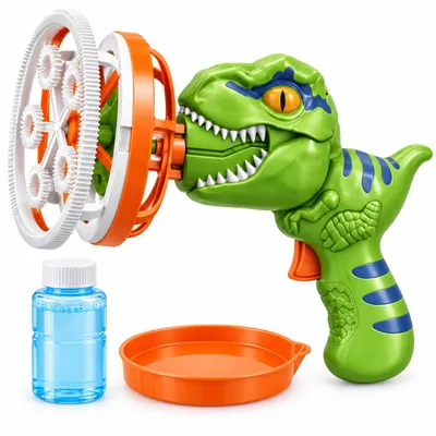 Zdjęcie produktu dla Automatyczny dmuchacz baniek w kształcie dinozaura – ROARPOP, Obraz wygenerowany przez AI