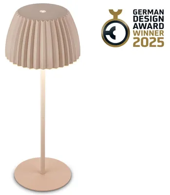 Obrázok produktu pre Riffle LED stolová lampa Dobíjateľná stolová lampa Výškovo nastaviteľná stmievateľná bezdrôtová béžová