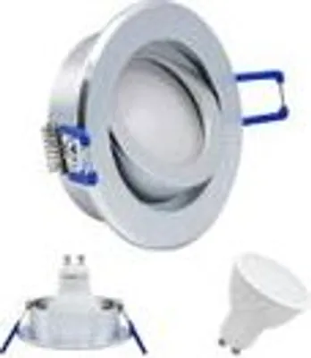 Immagine prodotto di Lampade da incasso MILI da 3 W, 5 W, 7 W, attacco GU10, 3000 K - 4000 K (bianco caldo - bianco neutro), 230 V, da 250 a 520 lumen, alluminio spazzolato