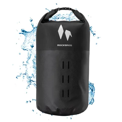 Produktbild von ROCKBROS 7L Gepäckträgertasche 100% Wasserdicht Fahrradtasche für Gepäckträger mit Rollverschluss für Rennrad Gravelbike MTB