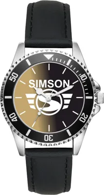Produktbild von KIESENBERG Herrenuhr mit Simson Logo SR1 SR2 SR4 SR50 S50 SR80 Spatz Star Sperber Armbanduhr Geschenk Analog Quartz Lederarmband Uhr L-9482