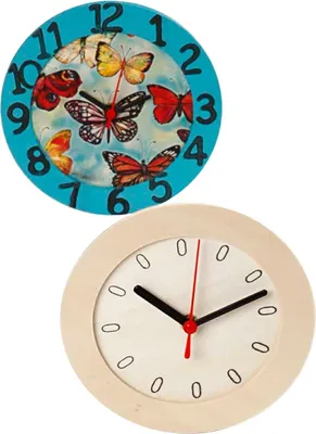 Produktbild von Uhr mit Holzrahmen 15cm einfache Montage