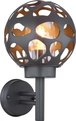 Produktbild von Globo Lighting Außenleuchte Edelstahl anthrazit, 1x E27 LED