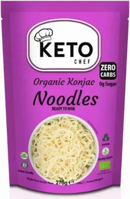 Produktbild von Konjak-Nudeln für Wok-Shirataki  270 g Keto Chef Geruchlos