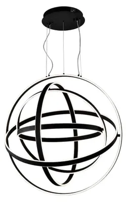 Immagine prodotto di Lampadario a LED COPERNICUS bianco e nero 180 W, bianco caldo 4000 lm, metallo, dimensioni: 150x60x60 cm, IP20, Milagro