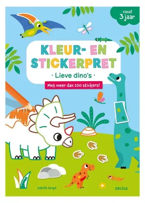 Produktbild von Deltas Mal- und Aufkleberspaß – süße Dinosaurier