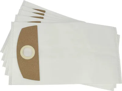 Produktbild von vhbw 5x Staubbeutel kompatibel mit Cleancraft dryCAT 16 Staubsauger - 25cm x 20cm Weiß