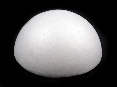 Produktbild von Styropor Halbkugel 95 mm Vollform