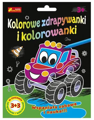 Obrázek produktu pro Stírací a omalovánky Auta a dinosauři 3+3 – Ranok-Creative
