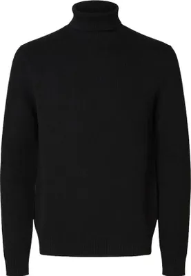 Image de Selected Dane Pull à col roulé Noir M Hommes Noir M
